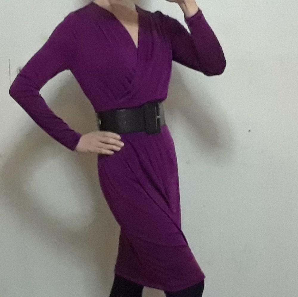Faux Wrap Dress